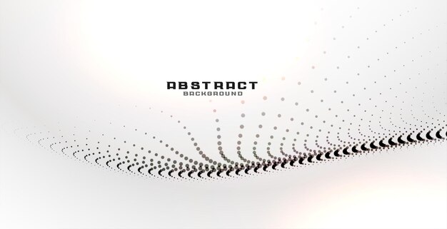 Abstract black particles on white background