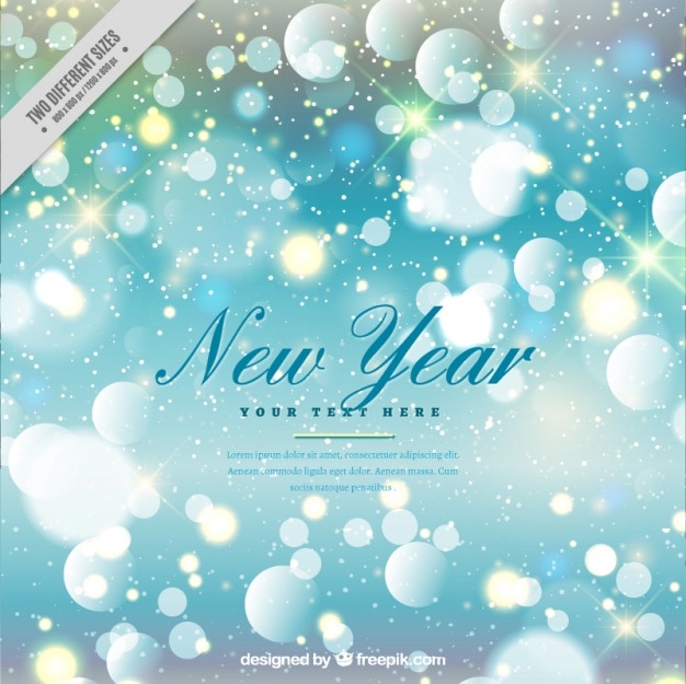Abstract bokeh shiny new year background