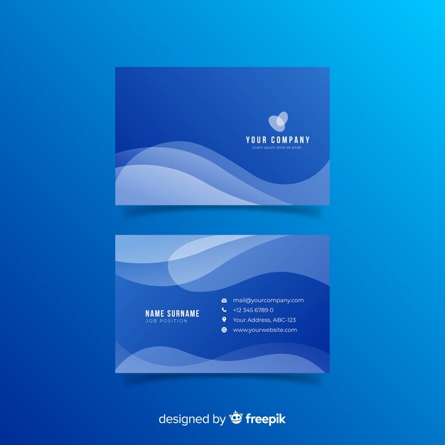 Abstract business card template