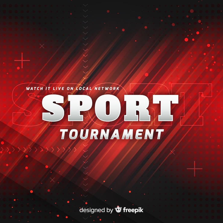 Gratis Vektor abstract flat shapes sport background