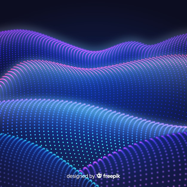 abstract gradient circular particles background
