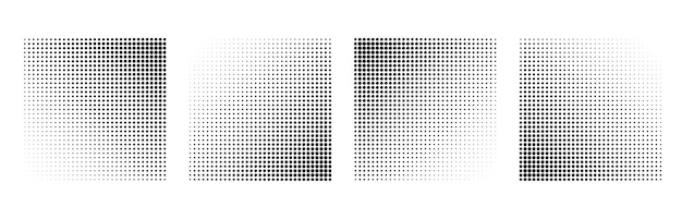 abstract grunge halftone square shapes background design vector