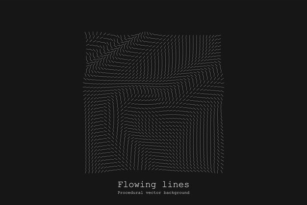 Abstract Line Matrix Pattern Noise Flow Dynamic