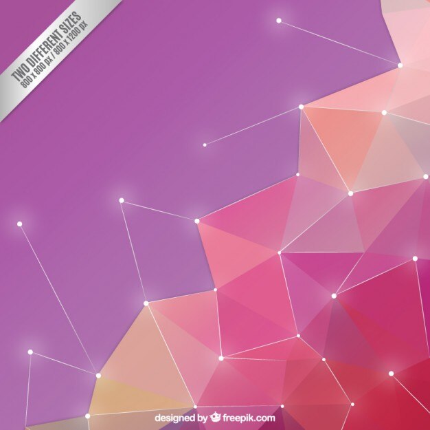 Gratis Vektor abstract polygons background