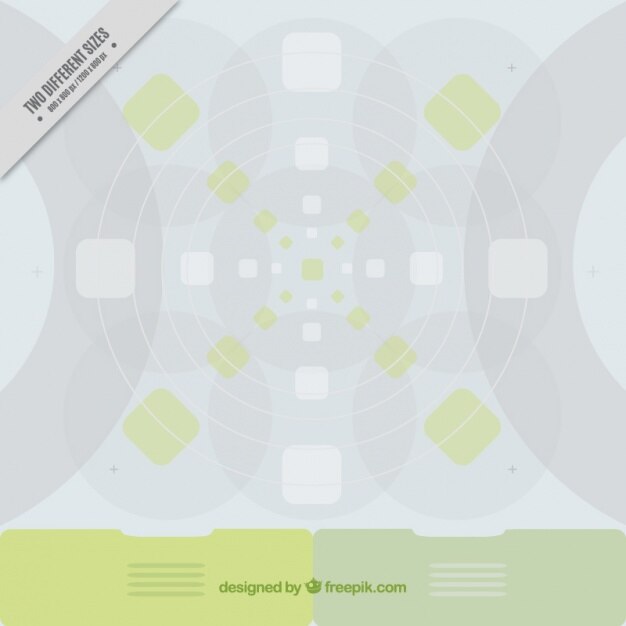 Gratis Vektor abstract technology background with green shapes