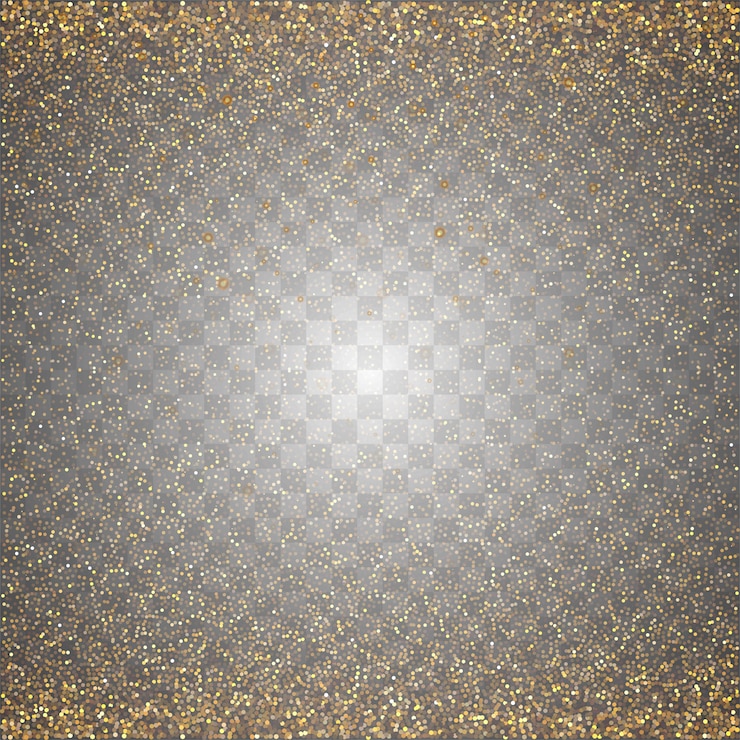 Gratis Vektor abstract transparent golden glitters  vector