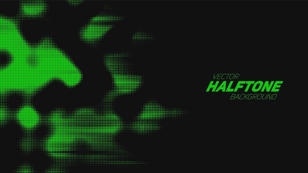 abstract vector torn green halftone background. scrathed dotted texture element.