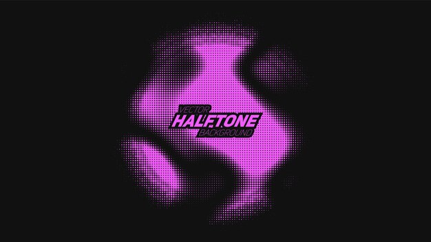 Abstract vector torn violet halftone distorted sphere Scrathed dotted texture element Point glitch
