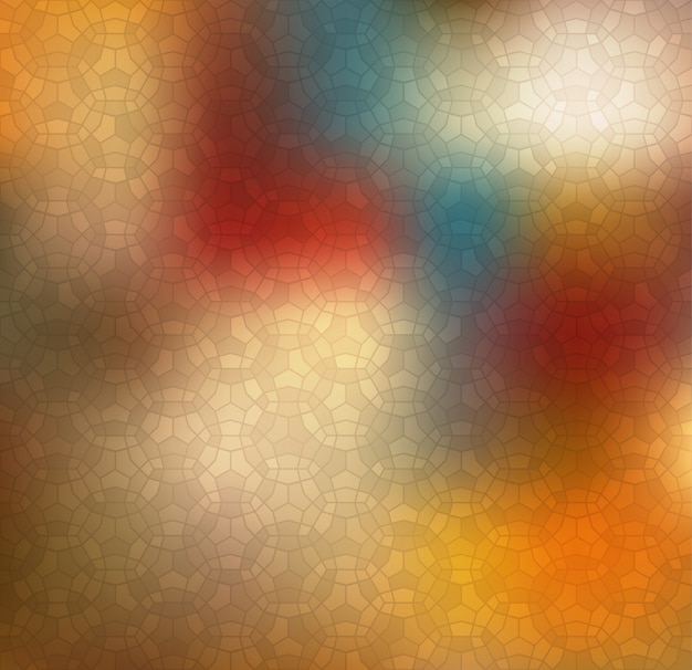 Abstrakt baggrund, geometrisk design, vektorillustration. Geometrisk tessellation af farvet overflade. Farvet glas-vinduesstil. Abstrakt farveudviskning.