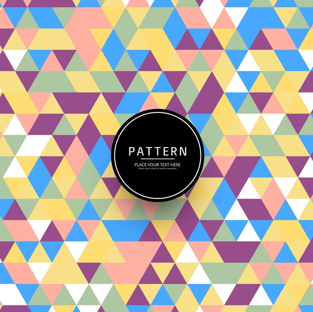 Abstrakt farverig geometrisk mønsterbaggrund