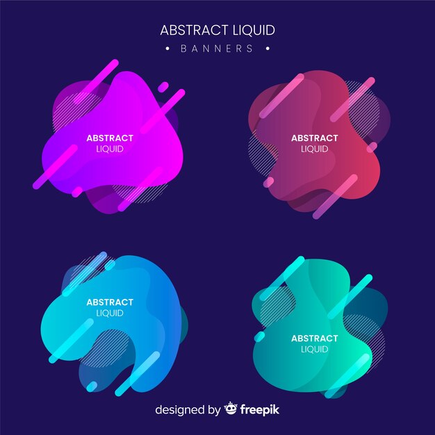 Abstrakt flytande banner