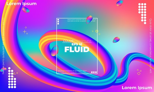 Abstrakt flytande vågfärgsmönster av neonfärgad flytande lutningsbakgrund med modern geometrisk dynamisk rörelsestil. Lämplig för bakgrundsbild, banner, bakgrundskort, bokillustration, landningssida