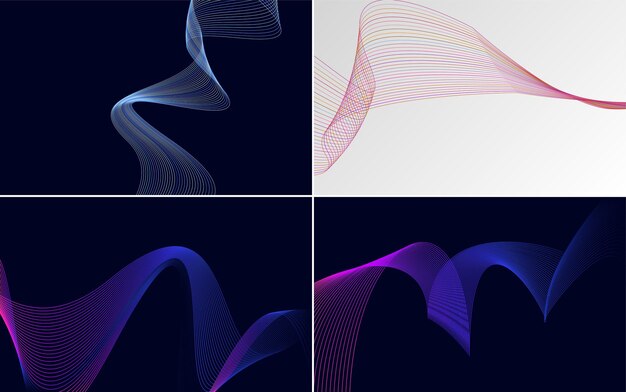 Add a touch of elegance to your presentation with this vector background pack