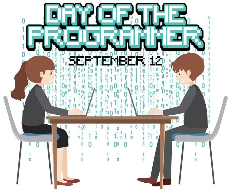 Gratis Vektor affisch för programmerarens dag
