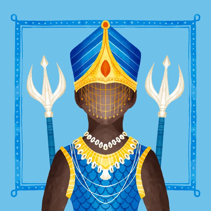 Gratis Vektor akvarellillustration av orishas