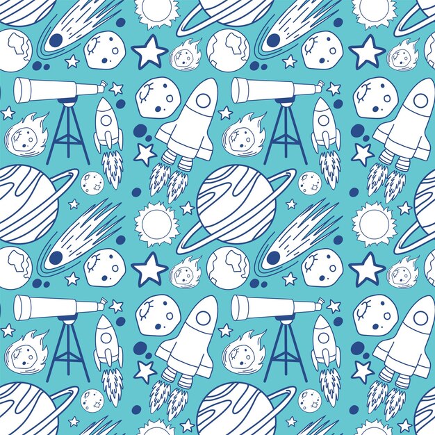 astronomy objects and icons vector set