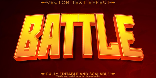 battle text effect editable war and combat customizable font style