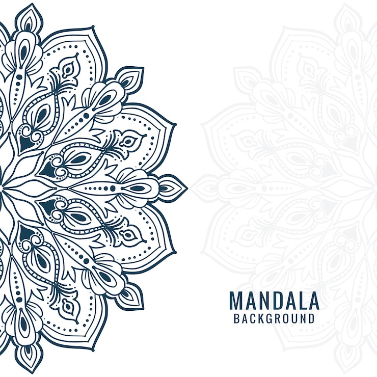 Gratis Vektor beautiful flower mandala vintage decorative design
