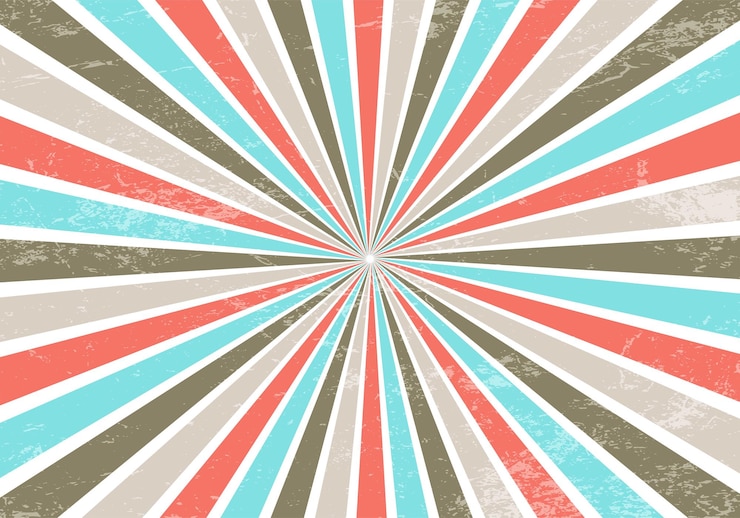 Gratis Vektor beautiful grunge sunburst vintage background