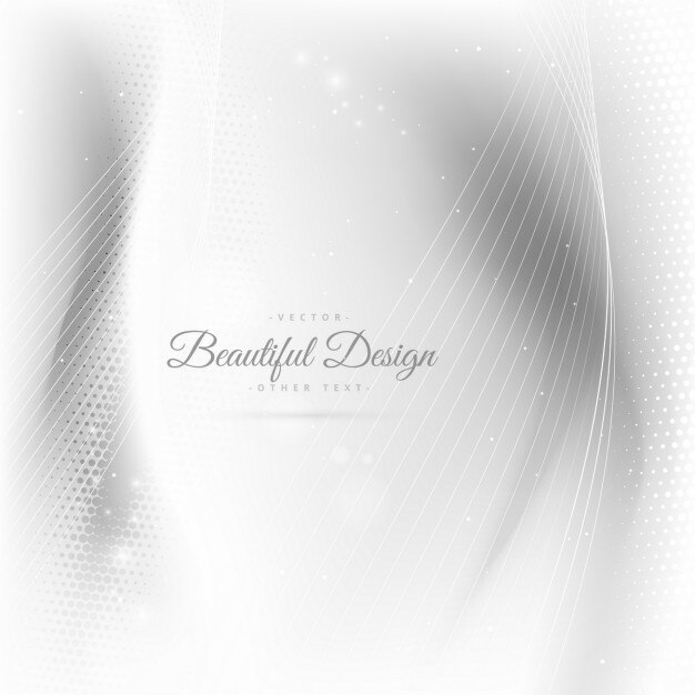 beautiful wave white background with lines