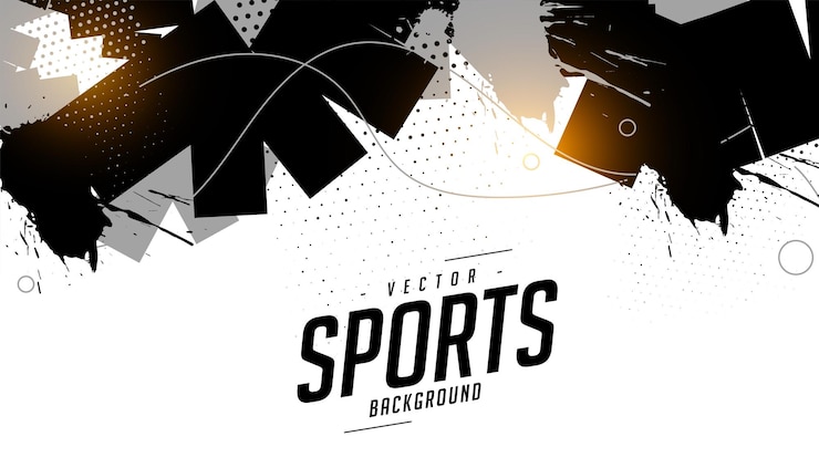 Gratis Vektor black and white sporty decal background in grungy style