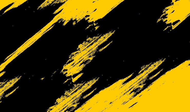 Gratis Vektor black and yellow grunge background