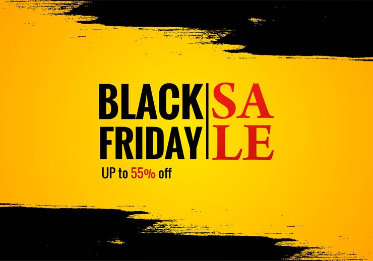 Gratis Vektor black friday-salgsplakat med grunge