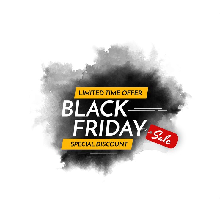 Gratis Vektor black friday udsalg akvarel stil design baggrund vektor