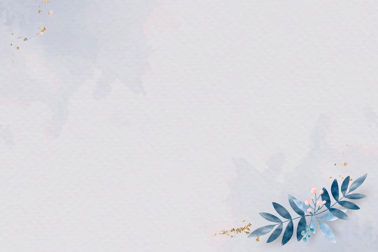 Gratis Vektor blank blue leafy poster