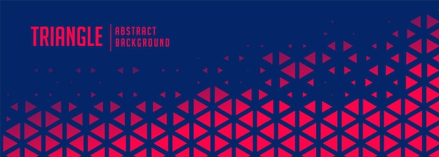 blue background with red triangle pattern