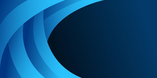 blue Gradient wave background design vector