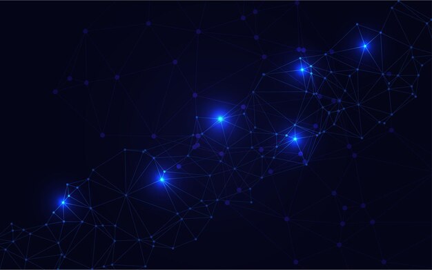 blue technology background creative lighting template background vector illustration