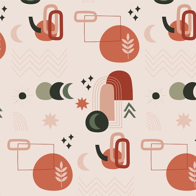 boho geometric pattern design