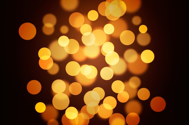 Bokeh-ljuseffekt på mörk bakgrund