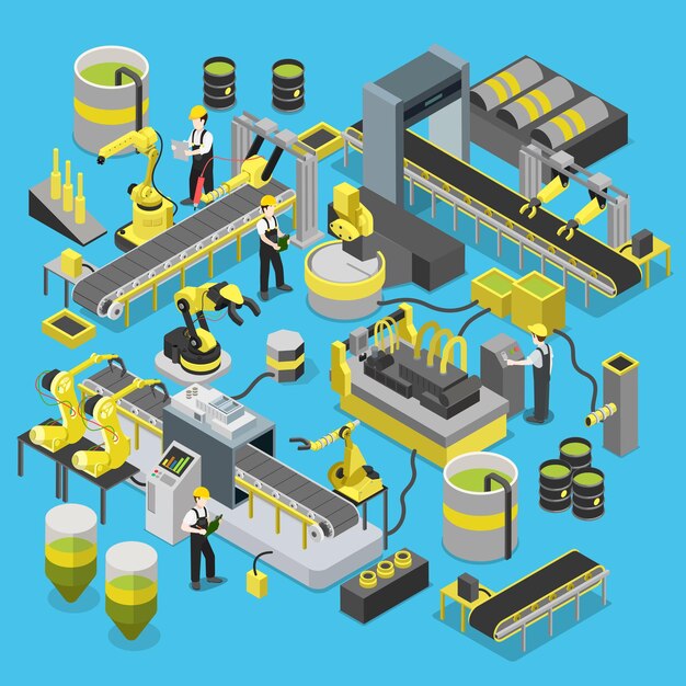 Chemical production conveyor workshop