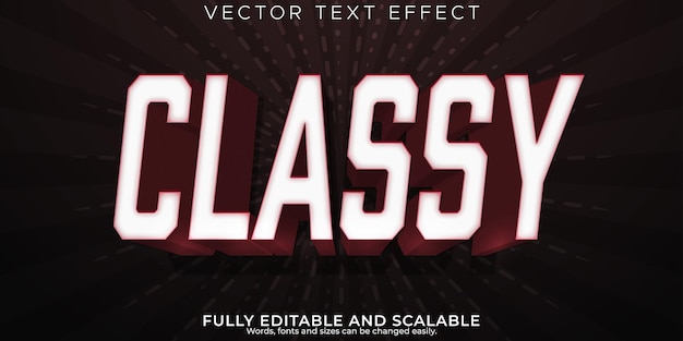classy text effect editable elegant and luxury text style