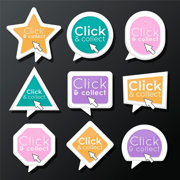 click and collect button collection