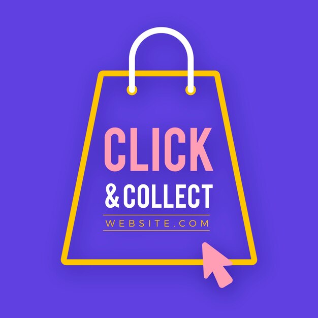 click and collect with arrow