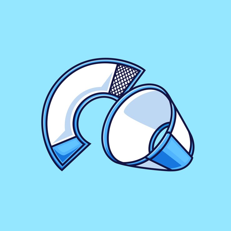 Gratis Vektor collar cone pet cartoon vector icon illustration animal object icon isolated flat vector
