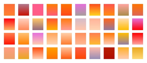 collection of soft gradient color element background for web app backdrop