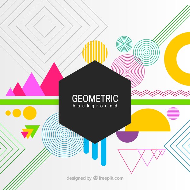 colorful abstract background with geometric shapes