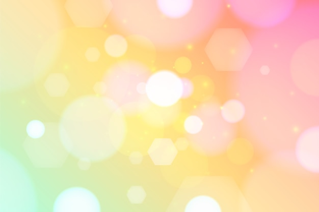 colorful bokeh effect wallpaper