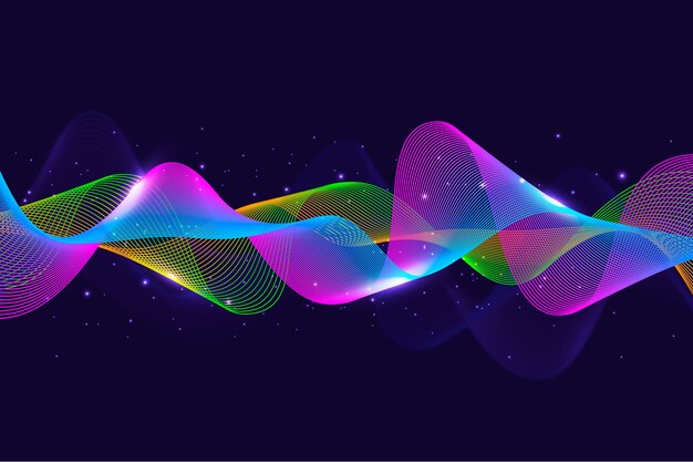 colorful equalizer wave background