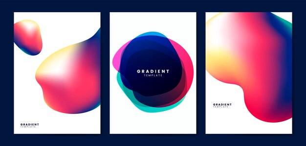 Colorful flyer template design illustration