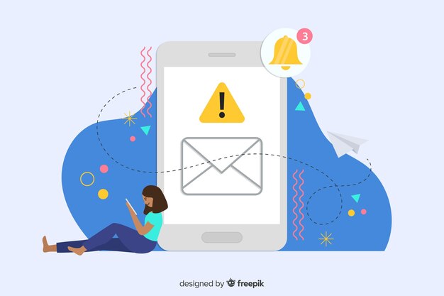 concept new message for landing page