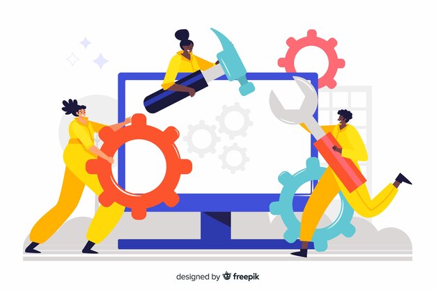 concept website setup landing page