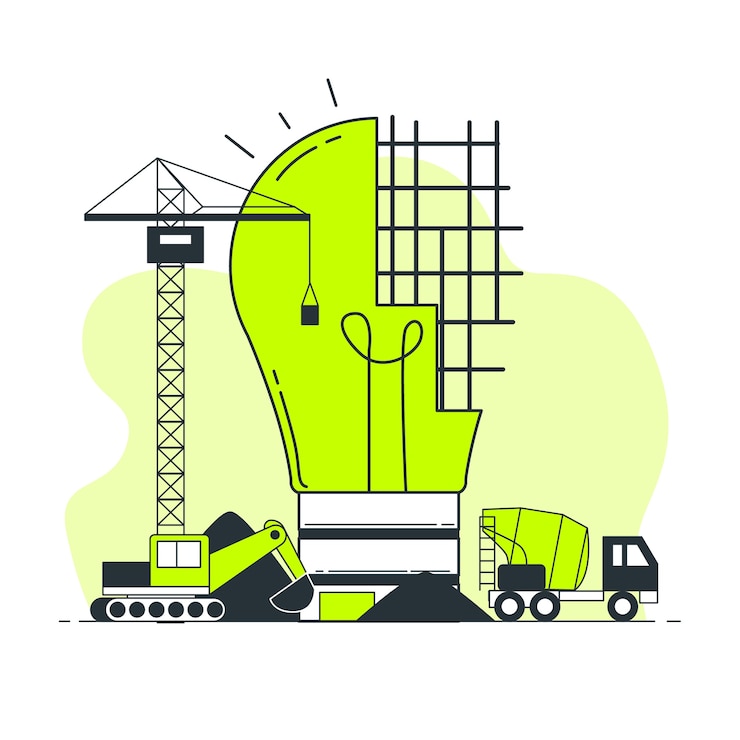 Gratis Vektor create concept illustration