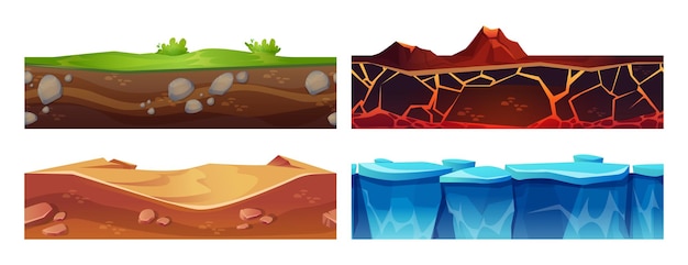 cut ground layer for game ui platform design