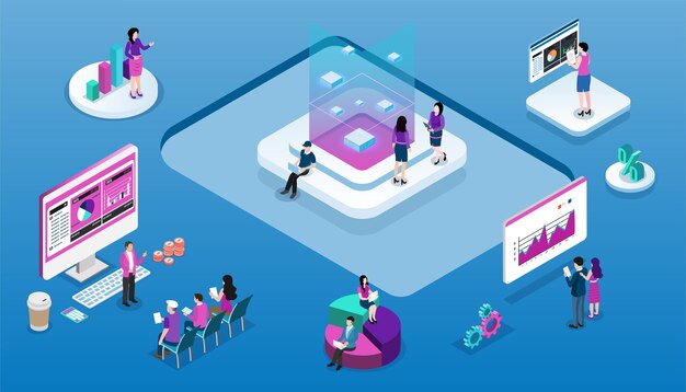 Data centers are data centers to serve applications and supporting business information Cloud computing technology for business analysis analytics research strategy statistic planning marketing