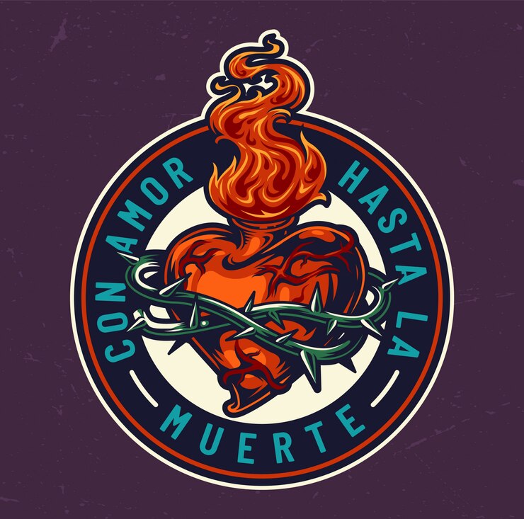 Gratis Vektor day of dead farverigt rundt print